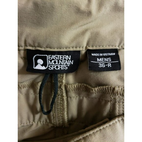 Eastern Mountain Sports Convertible Pants Men's Size 36R Tan Gusseted - Picture 5 of 7